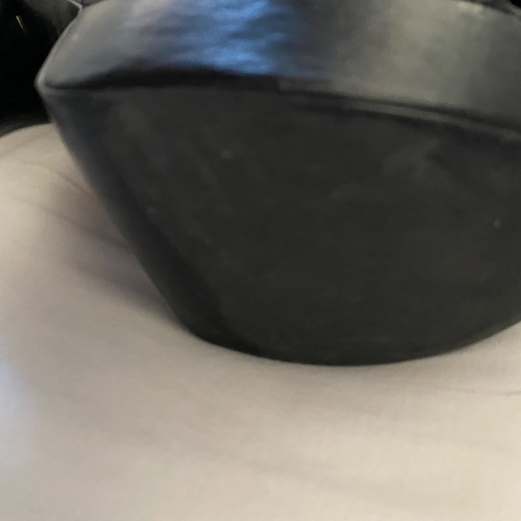 Black Leather Platform Heel Boots - Picture 3 of 3